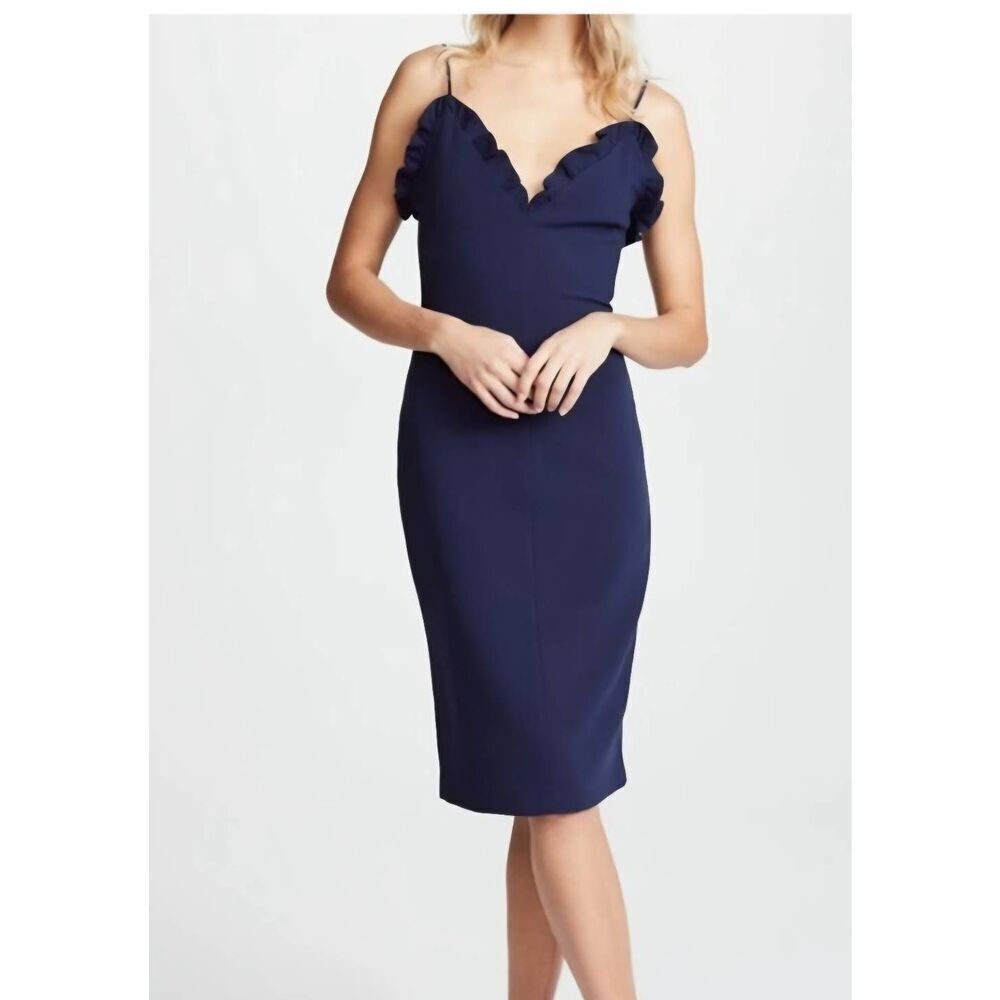 Black Halo Biscayne Blue Sheath Slip Dress Size 0